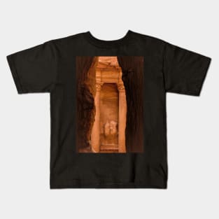 First Sight of The Treasury at Petra Kids T-Shirt